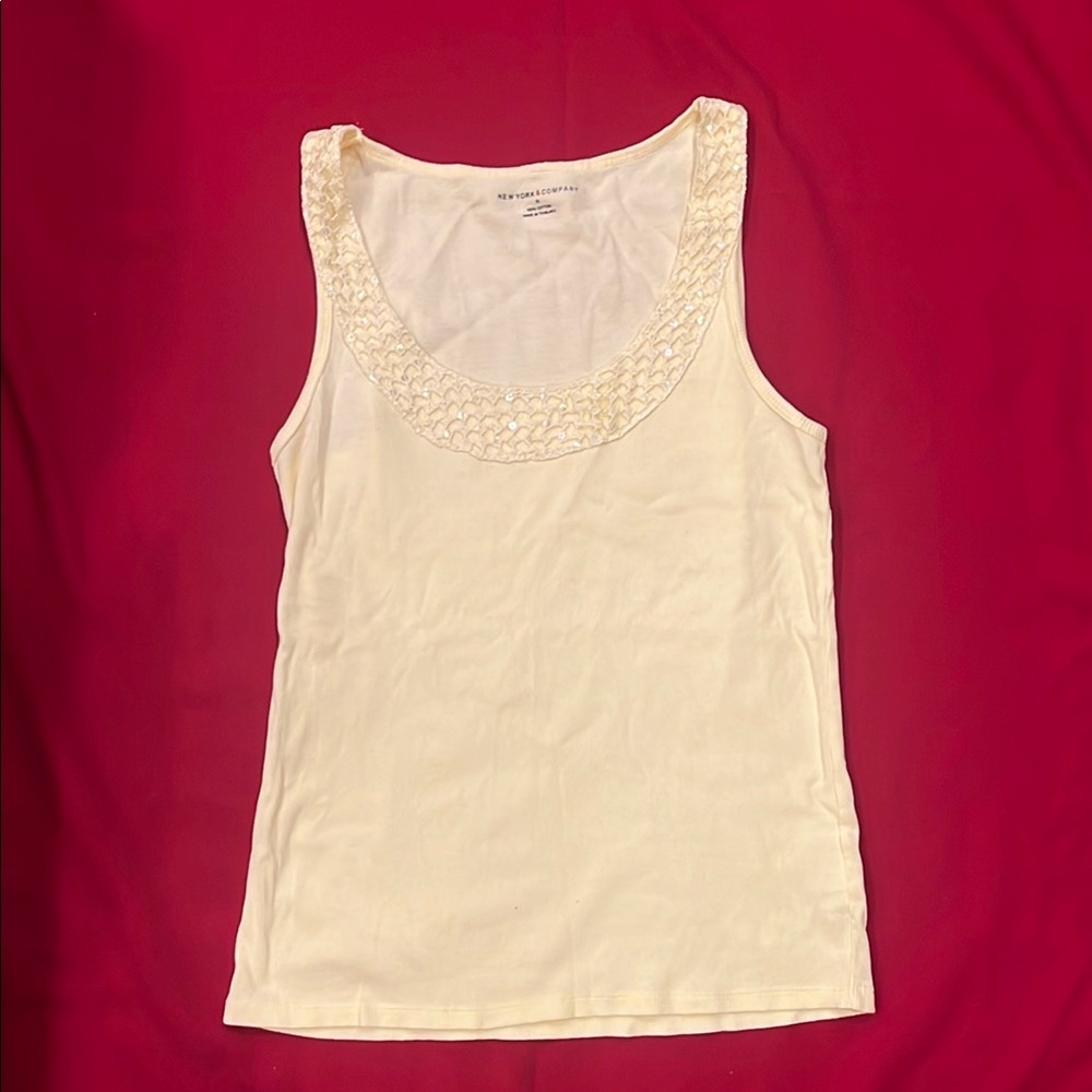 Women's Cream Tank Top